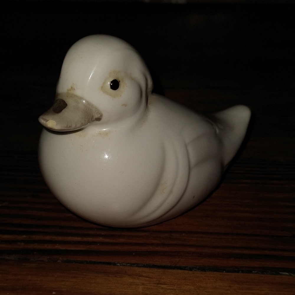 Ceramic duck figure
